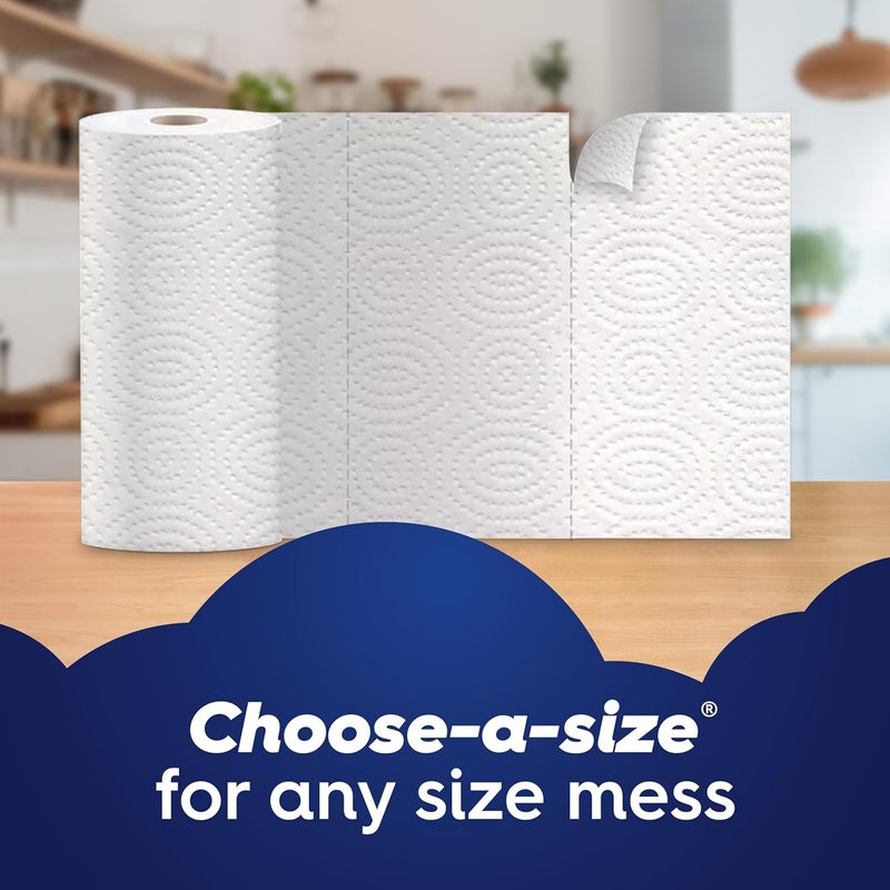 White Cloud Ultra PRO Ultra Absorbent Paper Towel, Choose-a-Size Sheets, 2 Packs of 6 DOUBLE Rolls = 24 Regular Rolls - Image 4